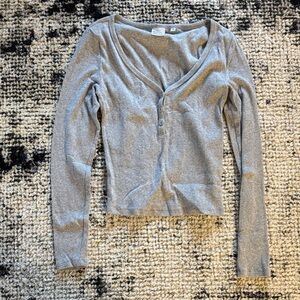 TNA Light Gray Knit Sweater